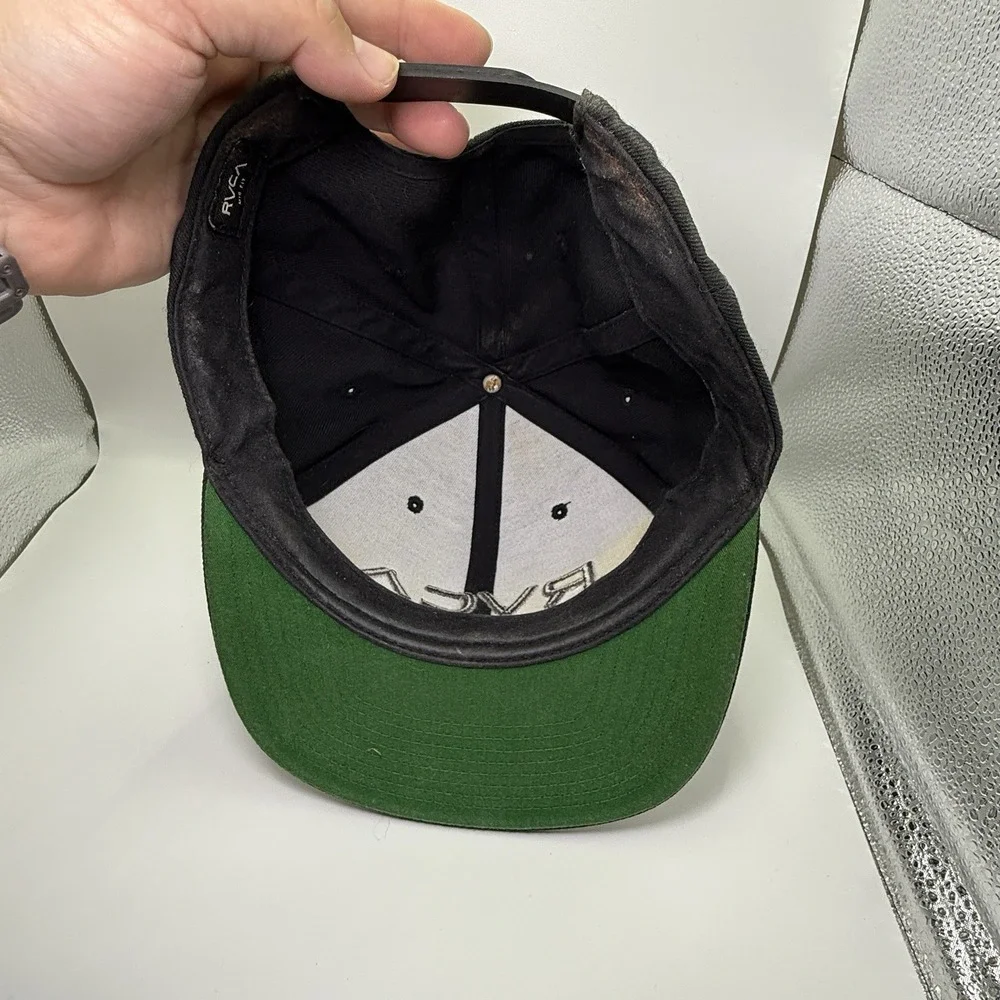 RVCA Twill II Men's Snapback Hat Black/Charcoal‎ OSFM
